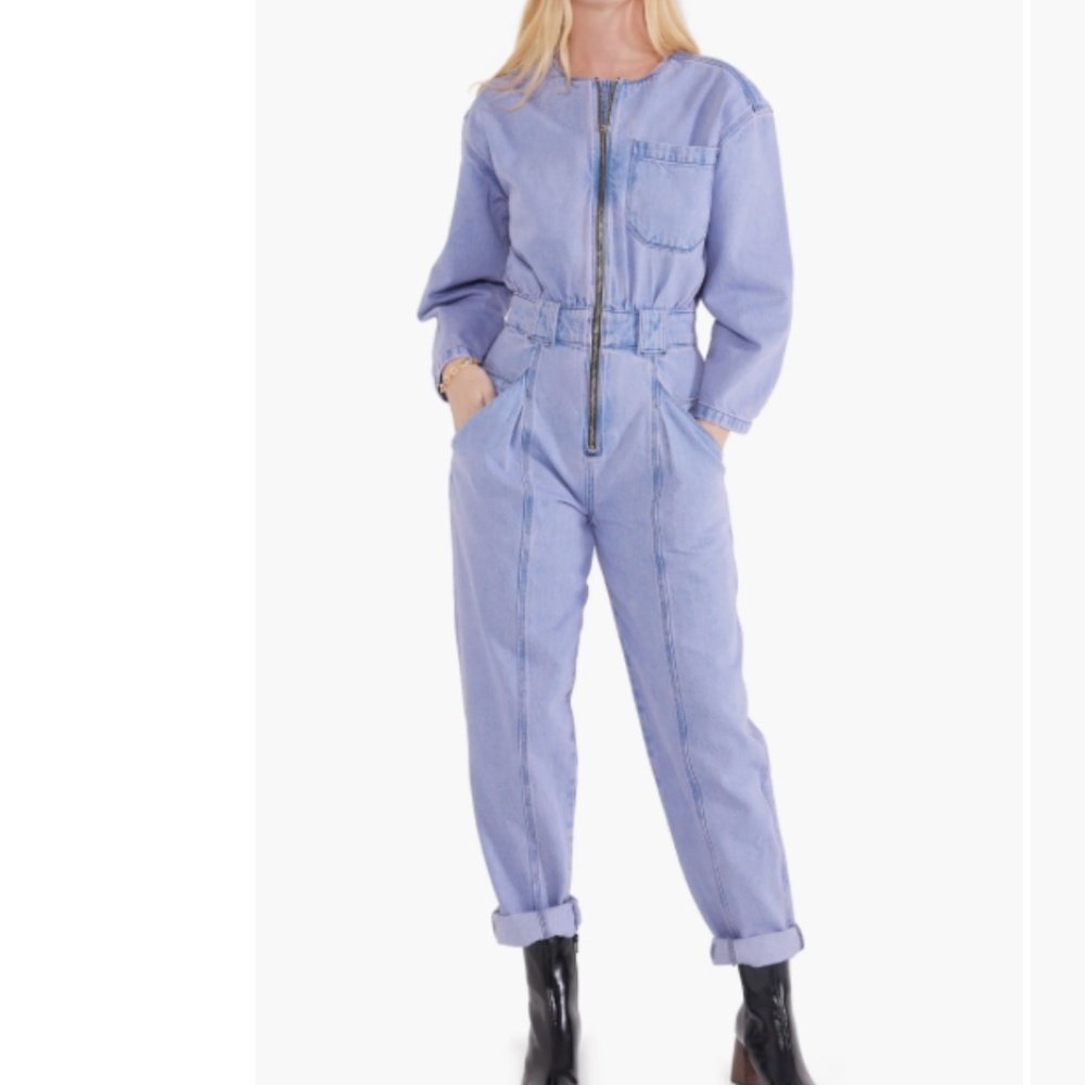 NWT: Etica Fatima Vintage Jumpsuit Cyclone Violet Size Small